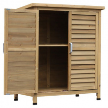 Dřevěná zahradní skříň | 87 cm x 46,5 cm x 96,5 cm
