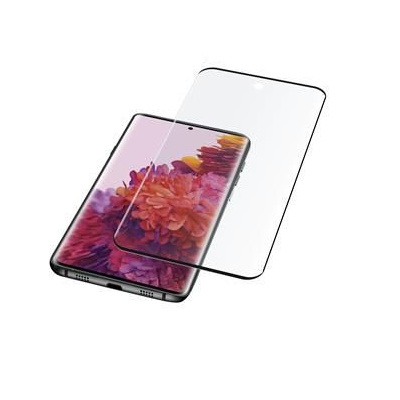 Ochranné zaoblené tvrzené sklo pro celý displej Cellularline Impact Glass pro Samsung Galaxy S21 Ultra