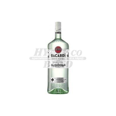 Bacardi Carta Blanca 37,5% 1,5 l (holá láhev)