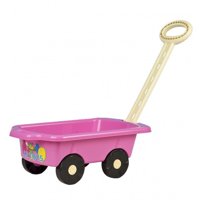 BAYO Dětský vozík na zahradu Vlečka růžový plast 45x28x16 cm