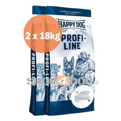Happy Dog Profi-Line Adult Mini 18+18kg + Perfecto Dog Masové plátky (20ks/200g) ZDARMA