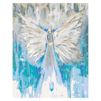 Diamantové malování - ANDĚLÉ OD LENKY - LOVE ANGEL Rámování: vypnuté plátno na rám, Rozměr: 40x50 cm