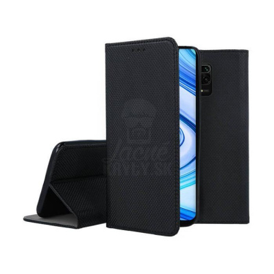 Levné Kryty Knížkové pouzdro Smart Case Book černé – Xiaomi Redmi Note 9S / Note 9 Pro