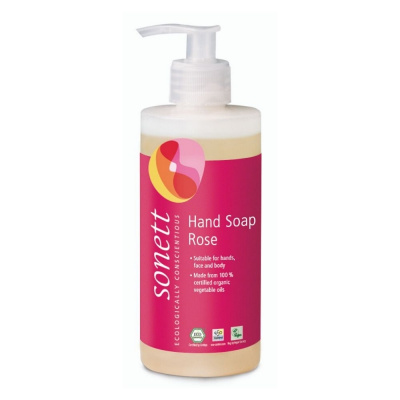 Sonett | Tekuté mýdlo - Růže - 300 ml, 1 l Obsah: 300 ml pro mytí tváře, rukou a celého těla