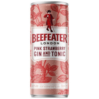 Beefeater Pink & Tonic 4,9% 0,25l (holá láhev)