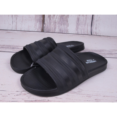 Plážová obuv nazouváky pantofle American club černé velikost: 42