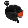 Lyžařská helma se štítem Kask Piuma-R Chrome Photo Black/Silver