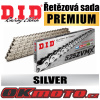 Řetězová sada D.I.D Premium ZVM-X2 X-ring SILVER + kalená řetězová kola Honda CBF 600/S 08>