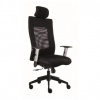 Alba Kancelářská židle LEXA s podhlavníkem Síťovina - LEXA Síťovina opěráku - černá