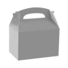 Amscan Dárková krabička stříbrná 12 x 10 x 15 cm /BP
