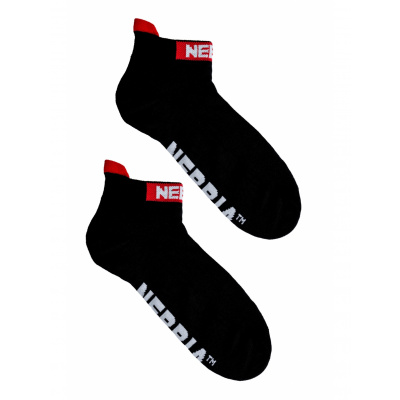 NEBBIA “SMASH IT” kotníkové ponožky 102 černá Velikost: 39-42