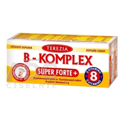 TEREZIA COMPANY s.r.o. TEREZIA B-KOMPLEX SUPER FORTE + tbl 1x20 ks 20 ks