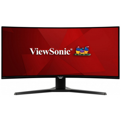 ViewSonic VX3418-2KPC 34" LED monitor, herní, prohnutý, 34", VA, 21:9, 3440x1440, 1ms, 144Hz, 300cd/m2, 2x HDMI, 2x DisplayPort, VESA, repro, černý, energ. tř. G VX3418-2KPC