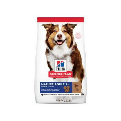 Hill’s Science Plan Canine Mature Adult 7+ Medium Lamb & Rice 14 kg