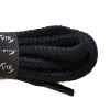 Bavlněné kulaté tkaničky silné černé, délka 60 cm