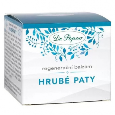 Dr. Popov Regenerační balzám HRUBÉ PATY, 50 ml (Změkčuje a intenzivně promašťuje suchou pokožku chodidel. Čistě přírodní složení, bez parabenů.)