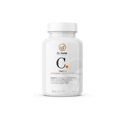 Dr. Swiss Lipozomální vitamín C 750Mg 100 kapslí