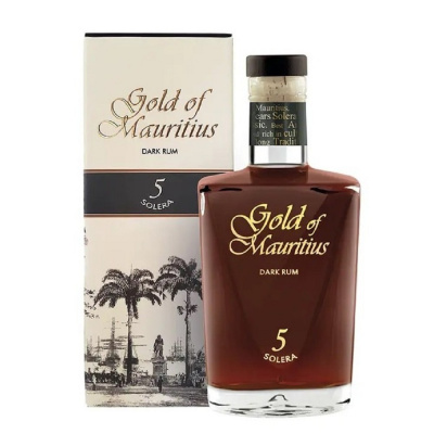 Gold of Mauritius Dark Rum 5 Solera 40% 0,7 l (kazeta)