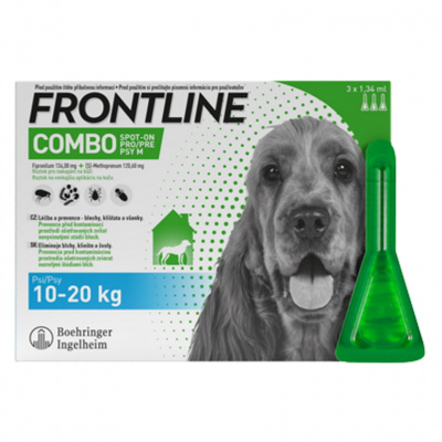 Frontline Combo Spot-on pro psy M 10-20 kg 3 x 1,34 ml