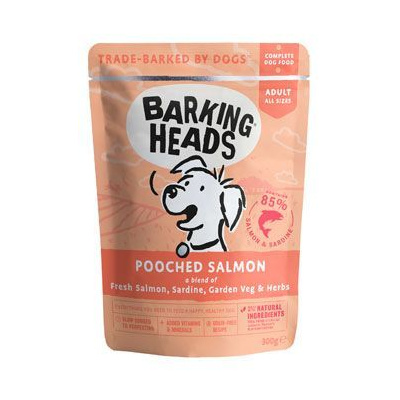 Pet Food (UK) Ltd - WET BARKING HEADS Pooched Salmon kapsička 300g