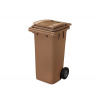 Elkoplast Plastová popelnice na BIO odpad Elko, 120 L, hnědá