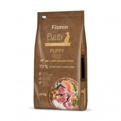 Fitmin Purity Puppy Lamb & Salmon Rice kompletní krmivo pro psy 12 kg