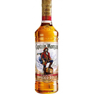 Captain Morgan Original Spiced Gold 1l 35% (holá láhev) Captain Morgan Jamajka 35% Zlatá 420