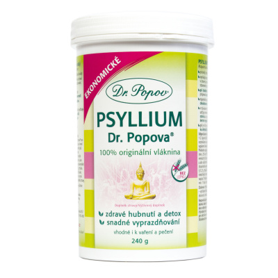 Dr.Popov Psyllium indická rozpustná vláknina 240g