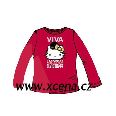 Výrobce tričko Hello Kitty tmavě červená Velikost: 4roky