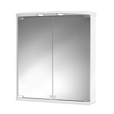Jokey Ampado 60 LED Zrcadlová skříňka - bílá š. 60 cm, v. 66 cm, hl.21/14 cm, 111912420-0110