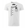 LORD OF PIXELS Pánské kuchařské tričko alias rondon Barva textilu: Bílá, Velikost oblečení: XS
