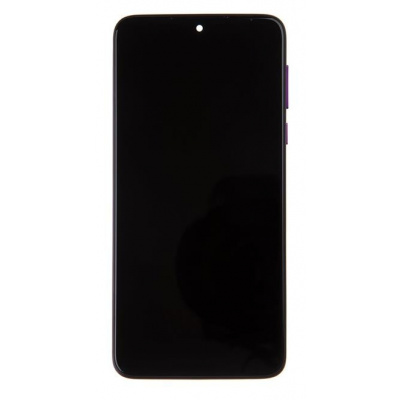 Motorola One Macro LCD Display + Dotyková Deska + Přední Kryt Violet (Service Pack)