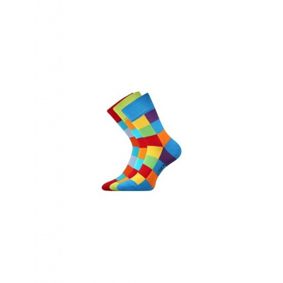 DECUBE ponožky Lonka - balení 3 páry v barevných mixech 32-34 (48-51) mix A