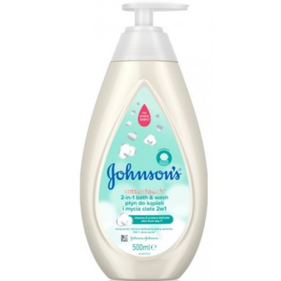 Johnson’s Baby Cottontouch koupel a mycí gel 2v1 500 ml - Cottontouch koupel a mycí gel 2v1