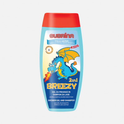 Subrina Kids shower gel and shampoo 2in1 Breezy 250 ml - dětský sprchový gel a šampon 2v1