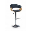 Halmar Barová židle H-45, světlý dub/černá