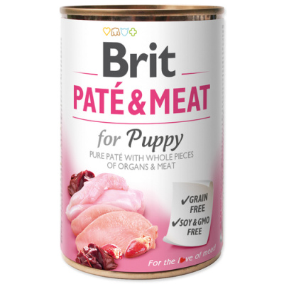 BRIT Paté & Meat Puppy (400g) 1 kus