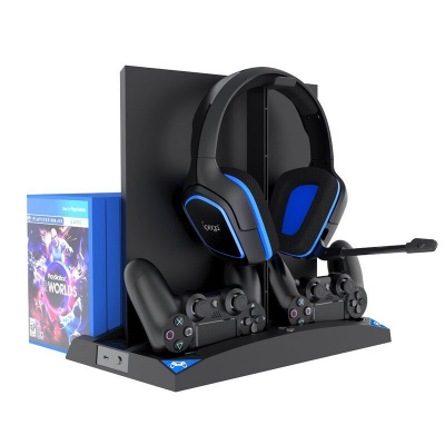 iPega P4009 Charging Station PlayStation 4, Dualshock a Headset