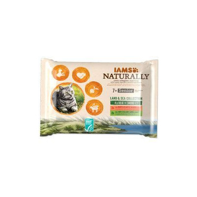 Iams Cat Senior mix masa v omáčce multipack 4x85g