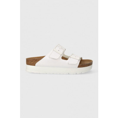 Pantofle Birkenstock Arizona Platform Flex dámské, bílá barva, na platformě, 1027416 1027416.White EUR 41