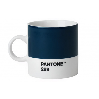 Tmavě modrý porcelánový hrnek na espresso Pantone Dark Blue 289 120 ml