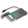 Box na disk I-TEC MySafe USB-C 3.1 gen. 2 Easy Box na disk, externí, pro 2,5" SATA HDD, SSD, USB 3.1 typ C gen 2, černý C31MYSAFEU313