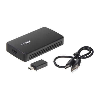 Apple CarPlay & Android Auto Convertor Box pro rádia OEM, USB - Digitální teploměr 8-30V červený