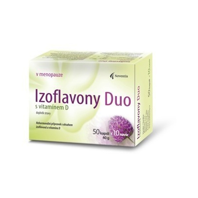 Izoflavony Duo s vitamínem D cps.50+10 navíc