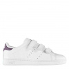 Lonsdale Leyton Ladies Trainers White/Purple 6