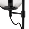 Stolní lampa Lucande Sotiana, skleněný globus, černá barva - 9639637