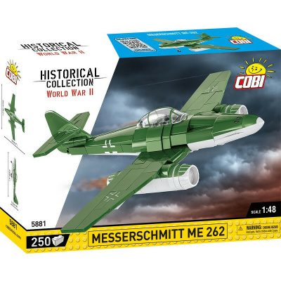 COBI 5881 World War II Německý proudový stíhací letoun MESSERSCHMITT ME 262 1:48 - COBI-5881 - expresní doprava