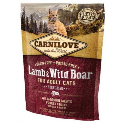 Carnilove CAT Lamb & Wild Boar for Adult Cats - Sterilised 400g