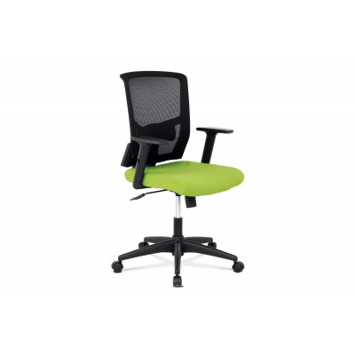 Autronic KA-B1012 GRN, kancelářská židle, síťovina černá / látka zelená