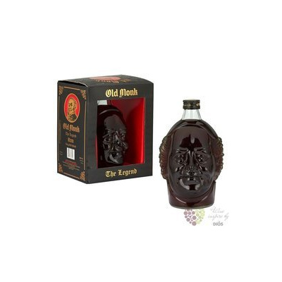 Old Monk „ the Legend ” ltd. edition Indian rum Mohan Nagar distillers 42.8% vol. 0.70 l